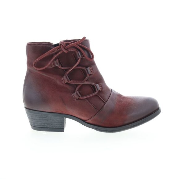 Miz Mooz Womens Baxter Burgundy Boots (NWT) - Picture 1 of 4